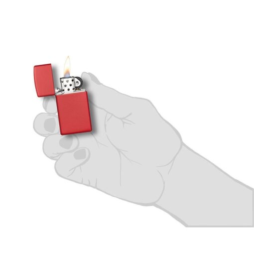 Zippo Slim Red Matte - 1633 - Hình ảnh 5