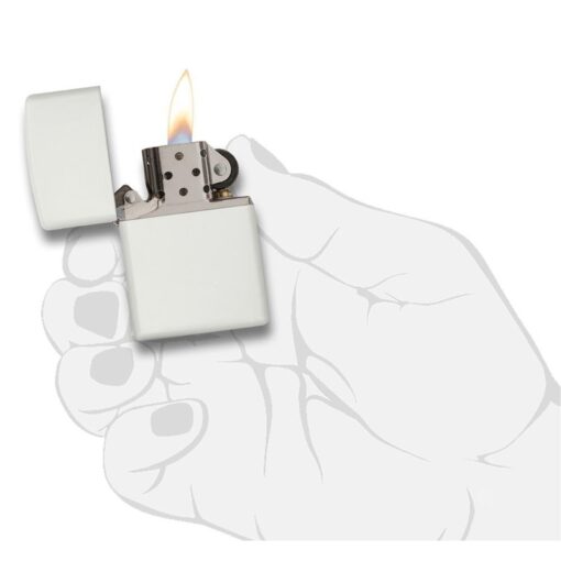 Zippo Classic White Matte - 214 - Hình ảnh 5