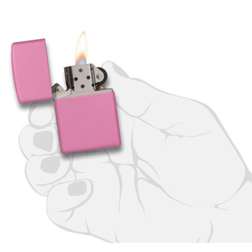 Zippo Classic Matte Pink - 238 - Hình ảnh 5