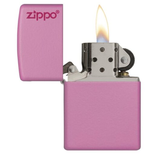 Zippo Classic Pink Matte with Zippo Logo - 238ZL - Hình ảnh 4