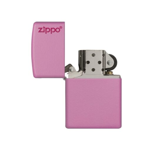 Zippo Classic Pink Matte with Zippo Logo - 238ZL - Hình ảnh 2