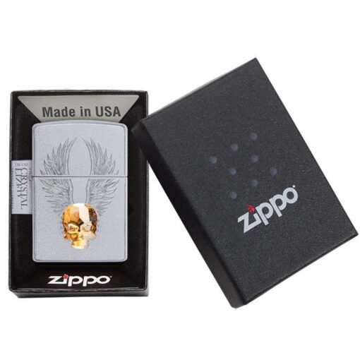 Zippo Gold Skull Design - 49034 - Hình ảnh 6