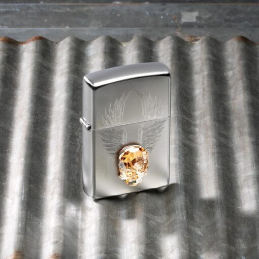 Zippo Gold Skull Design - 49034 - Hình ảnh 7