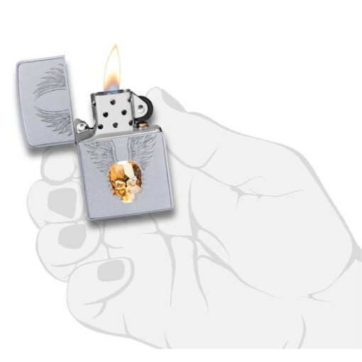Zippo Gold Skull Design - 49034 - Hình ảnh 5