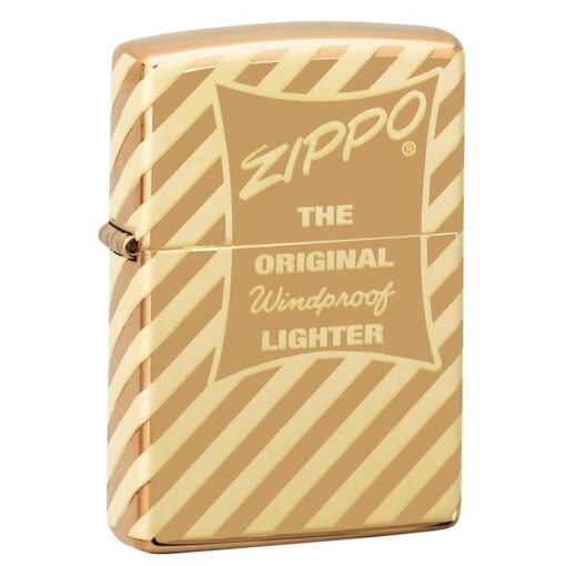 Zippo Vintage Zippo Box Top High Polish Solid Brass - 49075