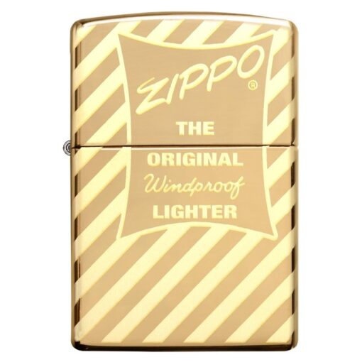 Zippo Vintage Zippo Box Top High Polish Solid Brass - 49075 - Hình ảnh 3