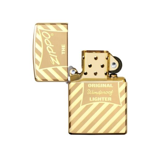 Zippo Vintage Zippo Box Top High Polish Solid Brass - 49075 - Hình ảnh 2