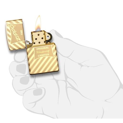 Zippo Vintage Zippo Box Top High Polish Solid Brass - 49075 - Hình ảnh 9