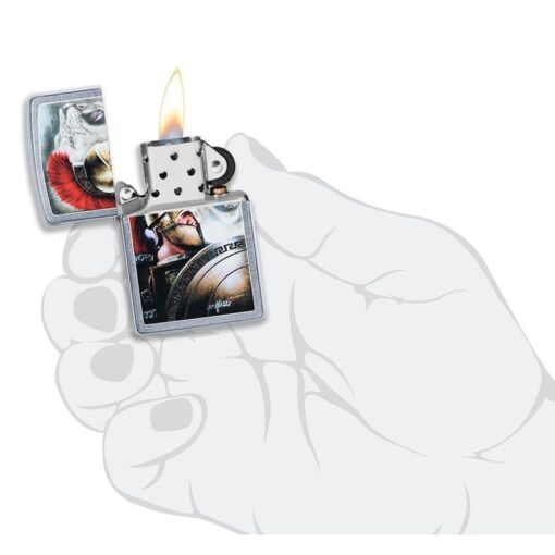 Zippo Mazzi Spartan and Lion - 49095 - Hình ảnh 5