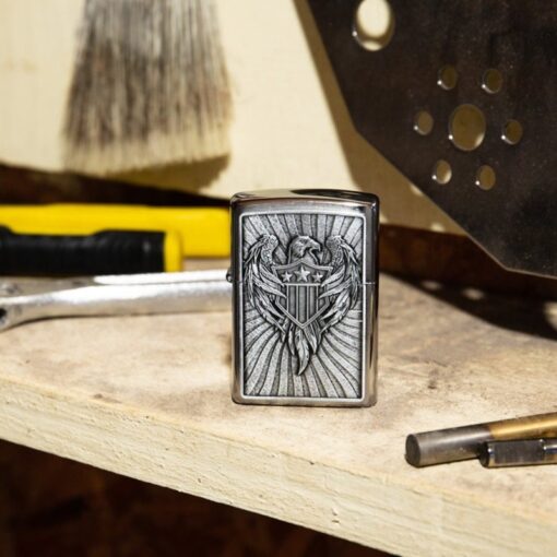 Zippo Eagle Shield Emblem Design - 49450 - Hình ảnh 7