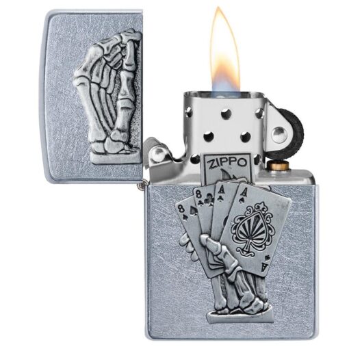 Zippo Dead Man's Hand Emblem Design - 49536 - Hình ảnh 5