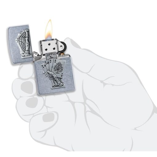 Zippo Dead Man's Hand Emblem Design - 49536 - Hình ảnh 6