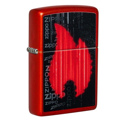 Zippo Flame Logo Metallic Red - 49584