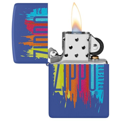 Zippo Classic Royal Blue Matte Color Image - 48138 - Hình ảnh 4