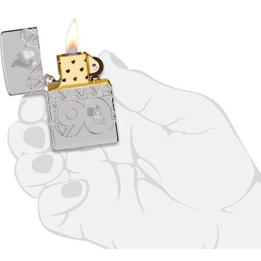 Zippo Limited Edition 90th Anniversary Sterling Silver – 48461 - Hình ảnh 8