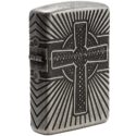 Zippo Armor Multicut Celtic Cross and Knot Antique Silver - 29667