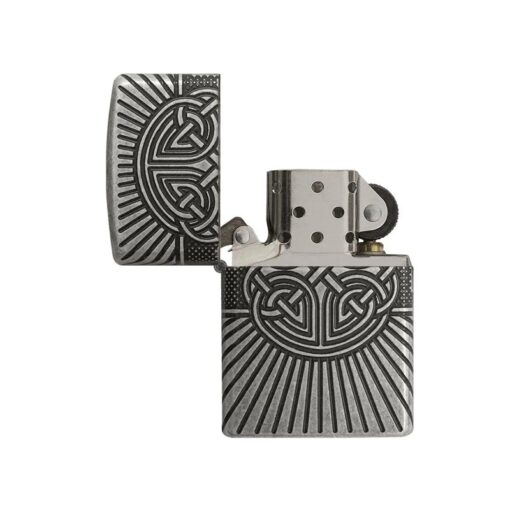 Zippo Armor Multicut Celtic Cross and Knot Antique Silver - 29667 - Hình ảnh 2