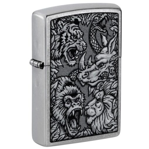 Zippo Street Chrome Jungle Design - 48567