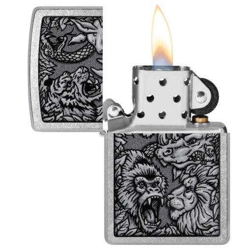 Zippo Street Chrome Jungle Design - 48567 - Hình ảnh 4