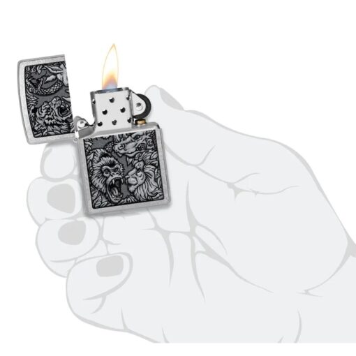 Zippo Street Chrome Jungle Design - 48567 - Hình ảnh 5