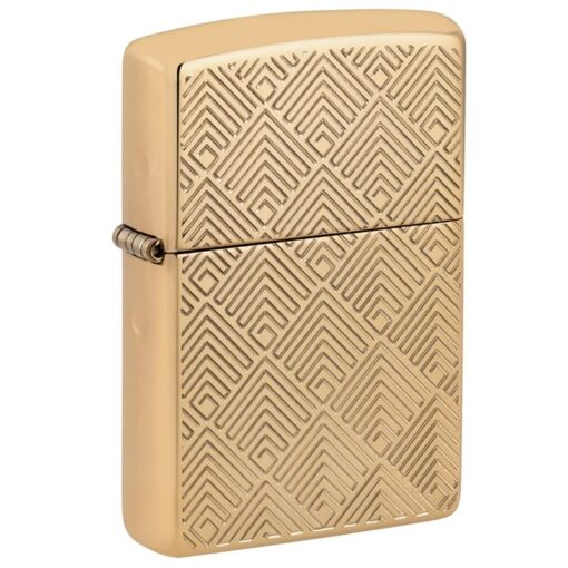Zippo Armor High Polish Brass Pattern Design - 48570
