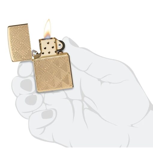 Zippo Armor High Polish Brass Pattern Design - 48570 - Hình ảnh 5