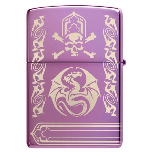Zippo Anne Stokes Dragon Laser 360 High Polish Purple - 48574 - Hình ảnh 5