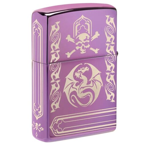 Zippo Anne Stokes Dragon Laser 360 High Polish Purple - 48574 - Hình ảnh 3