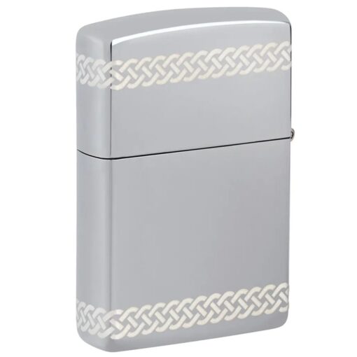 Zippo Laser 360° Clover Design High Polish Chrome - 48586 - Hình ảnh 3