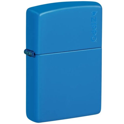 Zippo Classic Sky Blue Matte Zippo Logo - 48628Zl