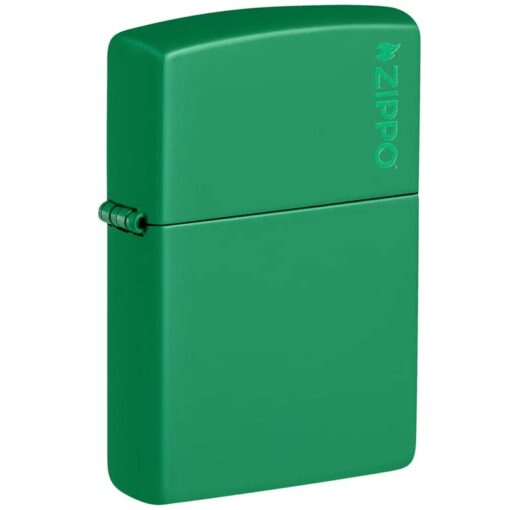 Zippo Classic Grass Green Matte Zippo Logo - 48629ZL