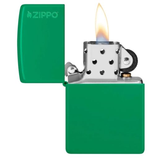 Zippo Classic Grass Green Matte Zippo Logo - 48629ZL - Hình ảnh 4