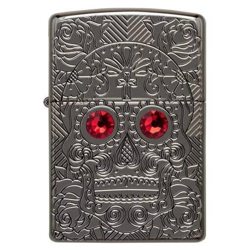 Zippo Armor Crystal Skull Design - 49300 - Hình ảnh 3