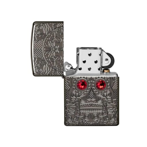 Zippo Armor Crystal Skull Design - 49300 - Hình ảnh 2