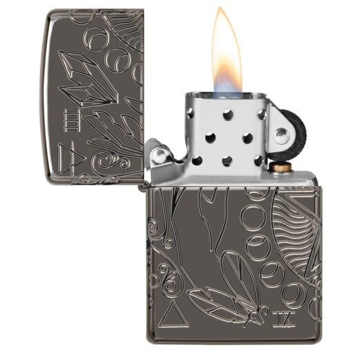 Zippo Armor Wicca Design Black Ice - 49689 - Hình ảnh 8