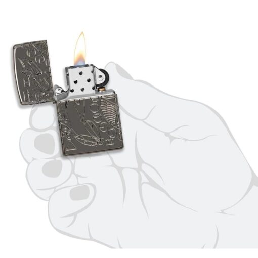 Zippo Armor Wicca Design Black Ice - 49689 - Hình ảnh 9