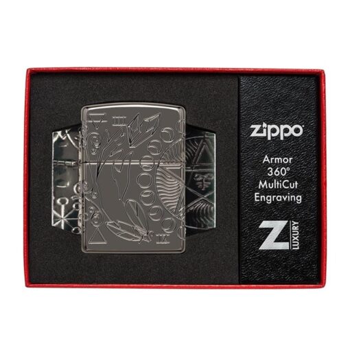 Zippo Armor Wicca Design Black Ice - 49689 - Hình ảnh 10