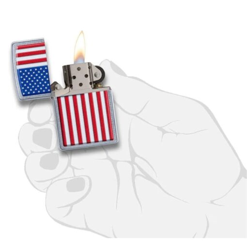 Zippo Patriotic Street Chrome - 29722 - Hình ảnh 5