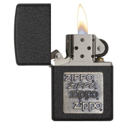 Zippo Brass Emblem Black Crackle - 362 - Hình ảnh 4