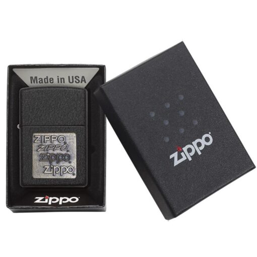 Zippo Brass Emblem Black Crackle - 362 - Hình ảnh 6