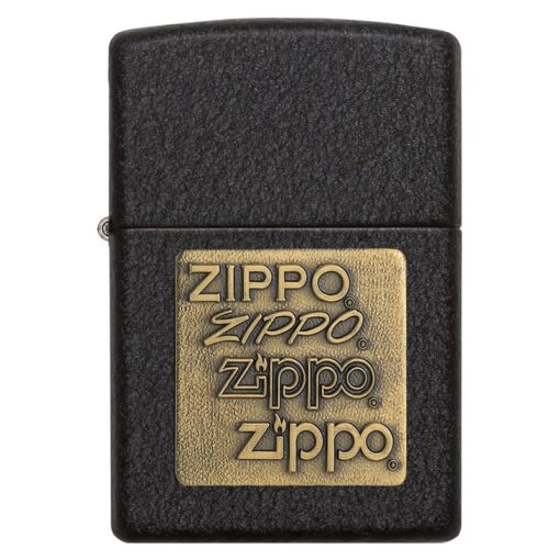 Zippo Brass Emblem Black Crackle - 362 - Hình ảnh 3