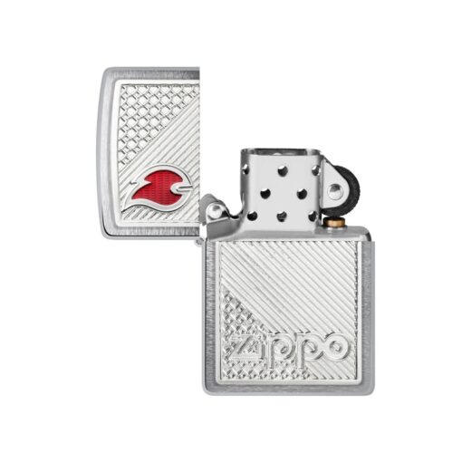 Zippo Tiles Emblem Design Brushed Chrome - 48126 - Hình ảnh 2