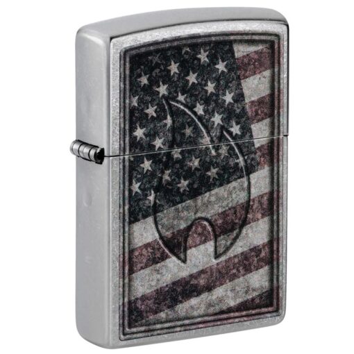 Zippo Americana Flame Design Street Chrome - 48180