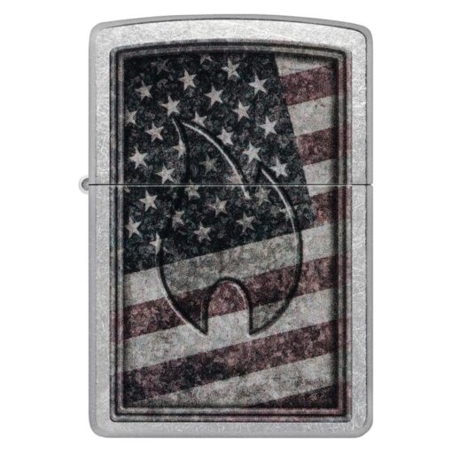 Zippo Americana Flame Design Street Chrome - 48180 - Hình ảnh 3