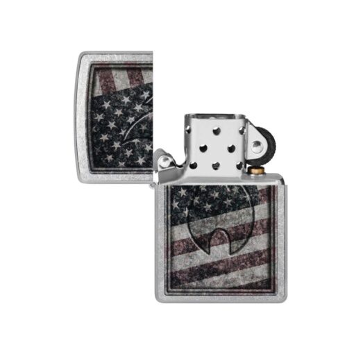 Zippo Americana Flame Design Street Chrome - 48180 - Hình ảnh 2