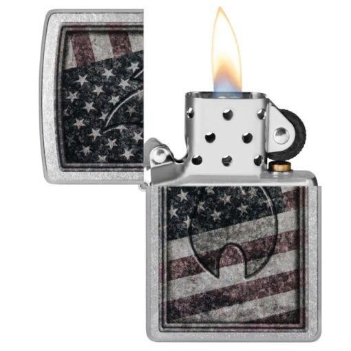 Zippo Americana Flame Design Street Chrome - 48180 - Hình ảnh 4