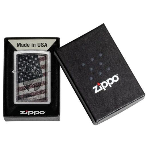 Zippo Americana Flame Design Street Chrome - 48180 - Hình ảnh 6