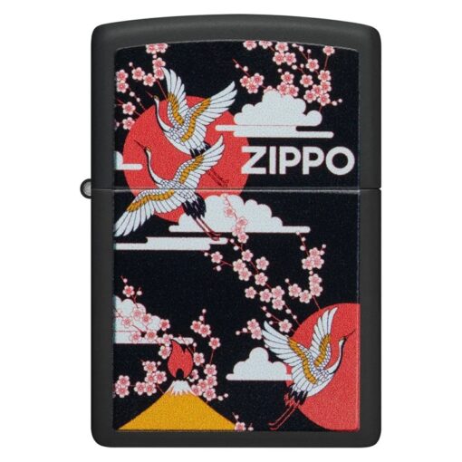 Zippo Kimono Design Black Matte - 48182 - Hình ảnh 3