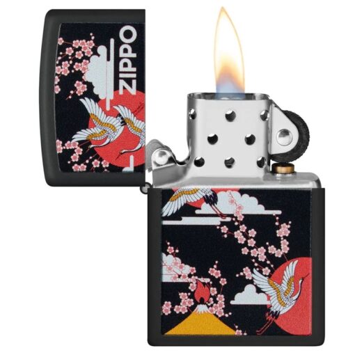 Zippo Kimono Design Black Matte - 48182 - Hình ảnh 4