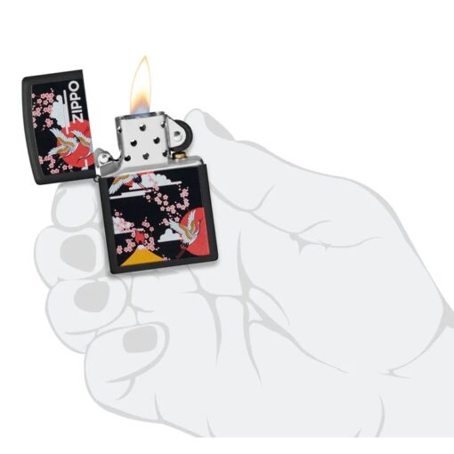 Zippo Kimono Design Black Matte - 48182 - Hình ảnh 5